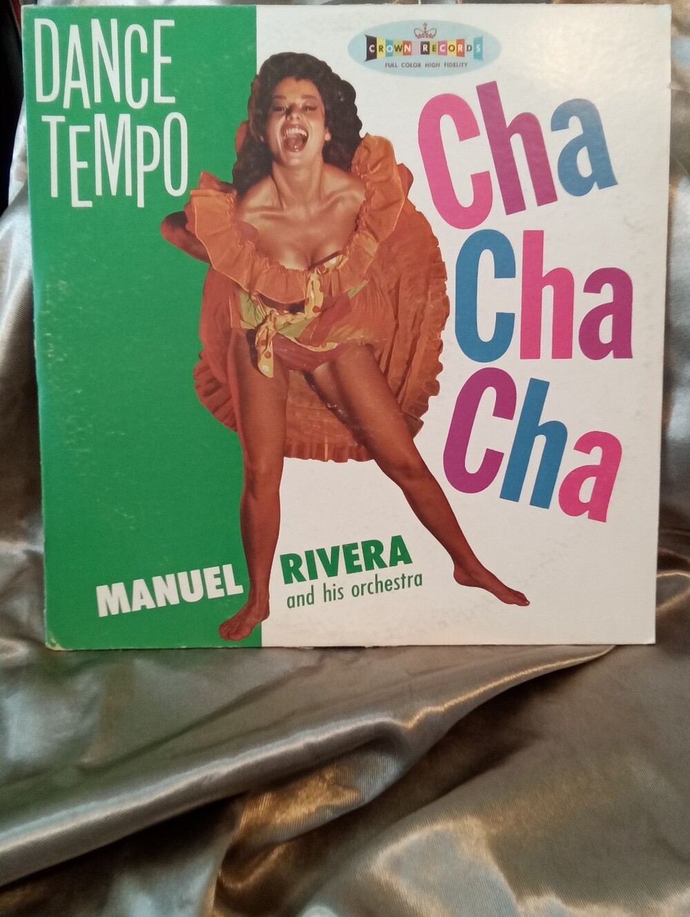 #835 Dance Tempo 'Cha Cha Cha' Vinyl Cover Featuring Vibrant Dancer